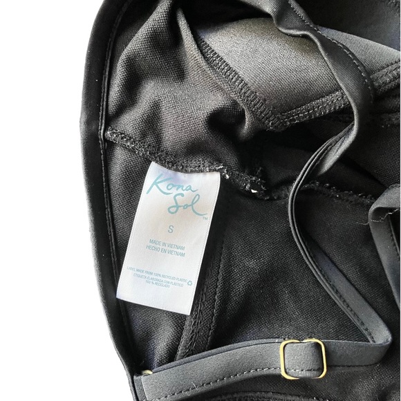 NWOT Kona Sol Swimsuit One Piece Black Small - Picture 2 of 2